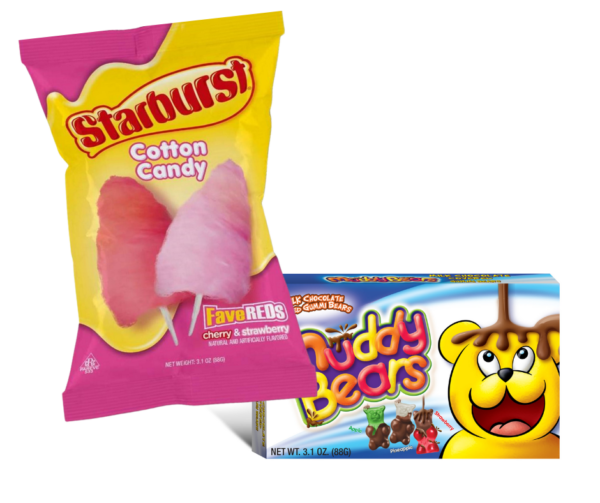Starburst Cotton Candy 3.1oz & Muddy Bears® 3.1oz