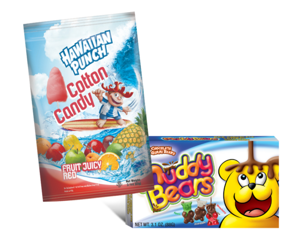 Hawaiian Punch Fruit Juicy Red Cotton Candy 3.1oz & Muddy Bears® 3.1oz