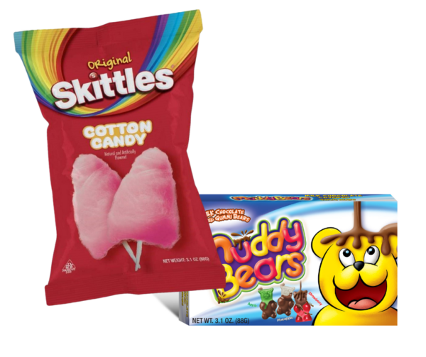 Skittles Cotton Candy 3.1oz & Muddy Bears® 3.1oz